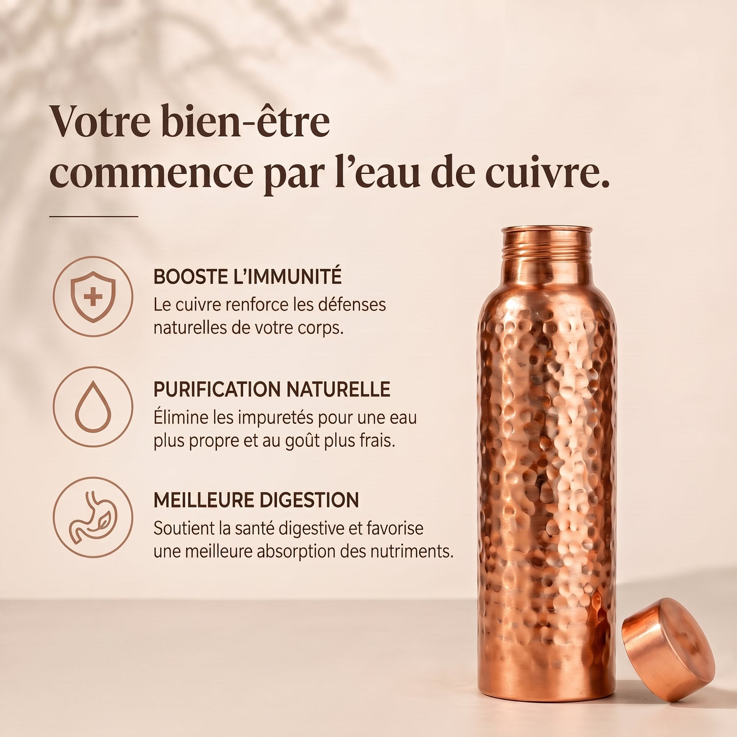 Cuivria™ — La Gourde en Cuivre Pur