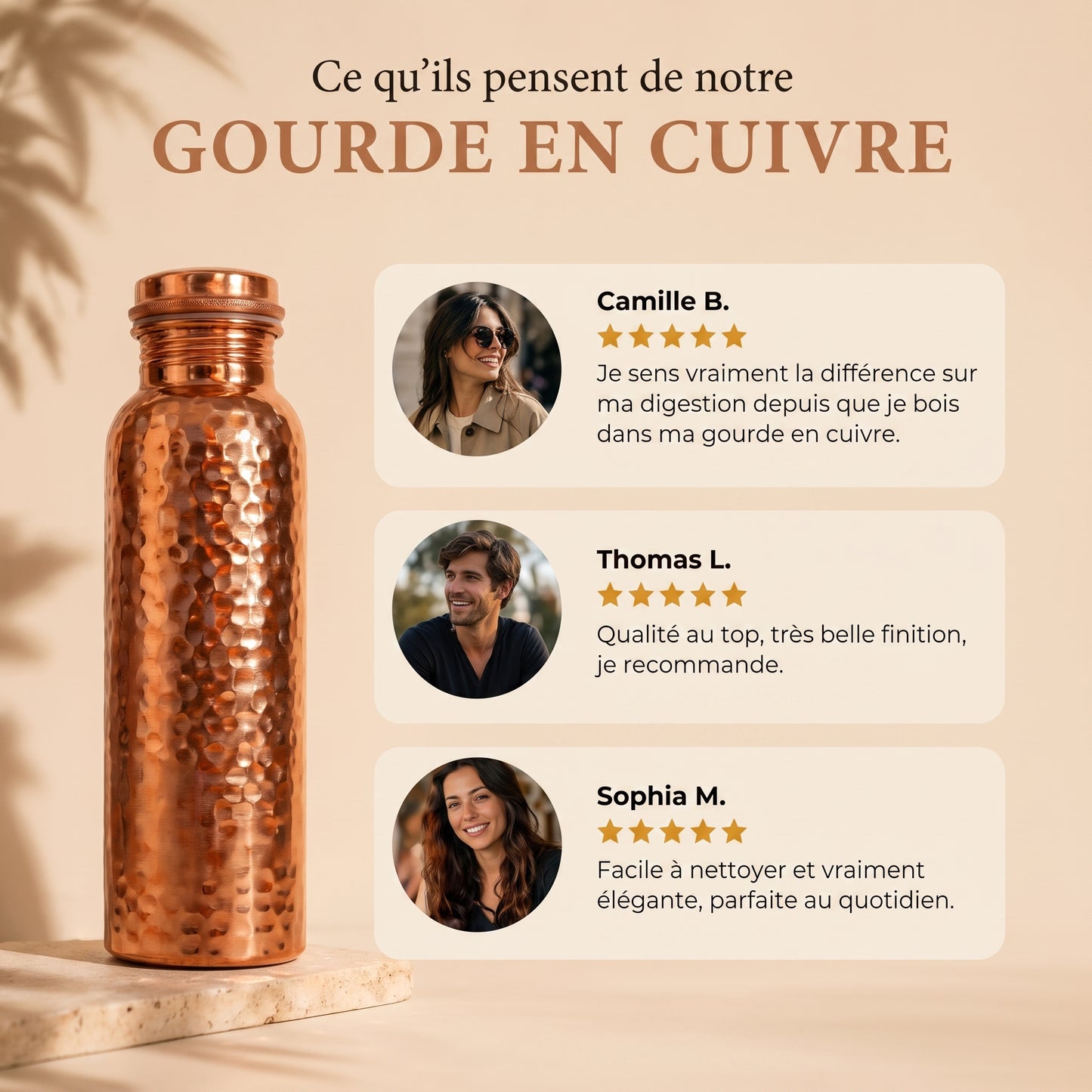 Cuivria™ — La Gourde en Cuivre Pur