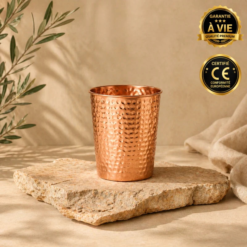 Verre en Cuivre Martelé Cuivria